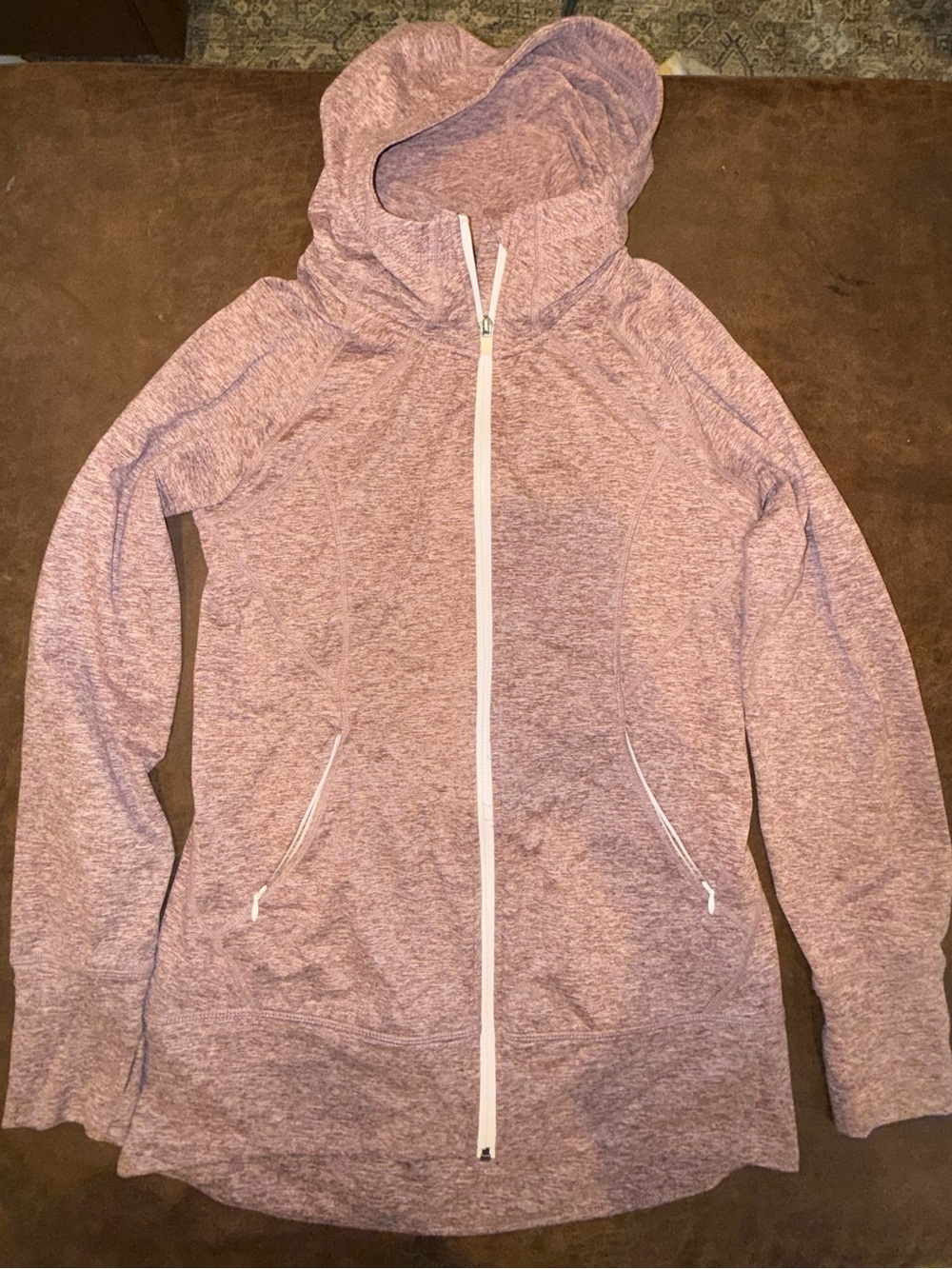 Eddie Bauer Womens Zip Up Hoodie Size M Sweatshirt Jacket Pockets Pink Gorpcore - Picture 3 of 10